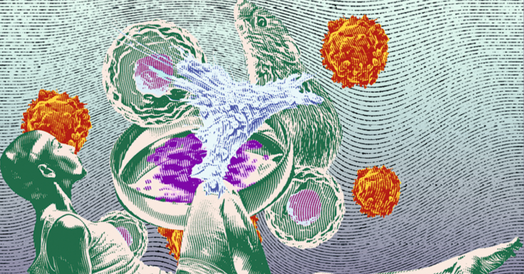 Illustratie (kleur) tumor-organoïden