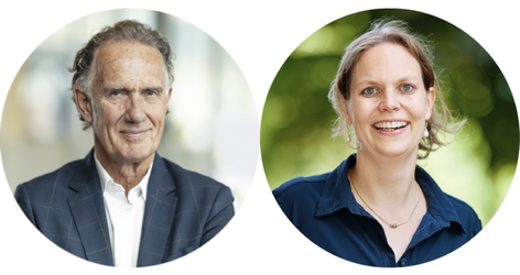 Portret (kleur) prof. dr. ir. Koos van der Hoeven en dr. Hilde Nienhuis