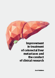 illustratie (kleur) cover promotie: Improvement in treatment of colorectal liver metastases and the conduct of clinical research